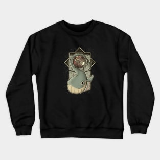 inside the whale Crewneck Sweatshirt